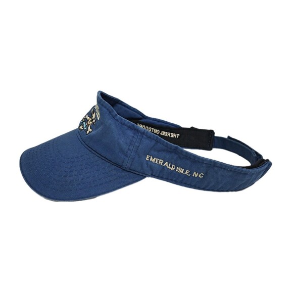 Calcutta Fishing Visor Skull Crossbones Adjustable Hat Cap Emerald Isle Carolina - Picture 2 of 6